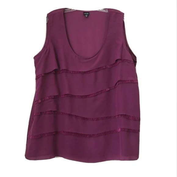 Rafaella Woman | Purple Sleeveless Top - Picture 1 of 6